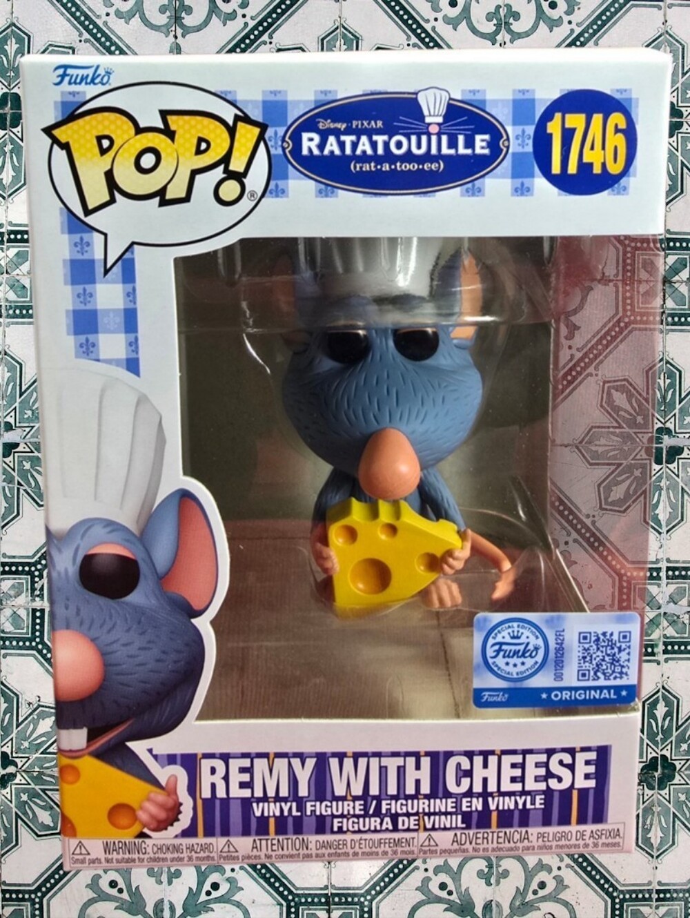 FUNKO POP! Animation: REMY With Cheese Exclusive #1746 (Nib) With Pop Protector